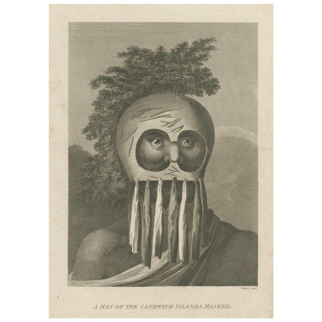 Hawaiian Masked Man, 1777, Paper For Sale - Image 10 of 10