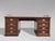 A Stunning Quality Early Victorian Period Mahogany & Leather Campaign Pedestal Desk This stunning mid 19th-century...