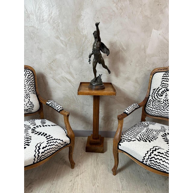 Brown Art Deco Plant Stand, 1930s For Sale - Image 8 of 9