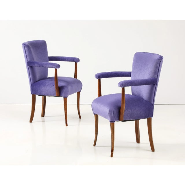 1950's French Side Chairs With Mohair Upholstery - a Pair For Sale In New York - Image 6 of 12