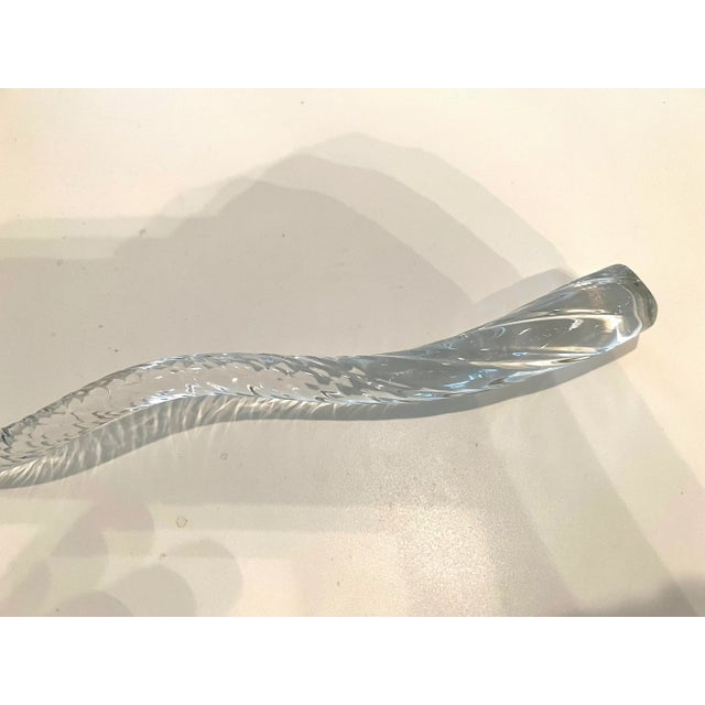 Modern Glass Art Murano Style Long Stem Flower For Sale - Image 3 of 5
