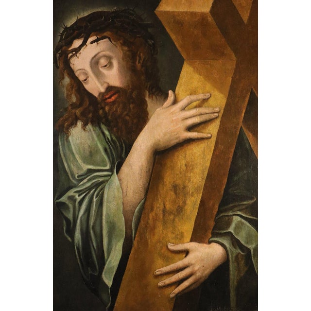 Workshop of Michael Coxie, Christ Carrying the Cross, 1600, Oil on Board For Sale - Image 6 of 15