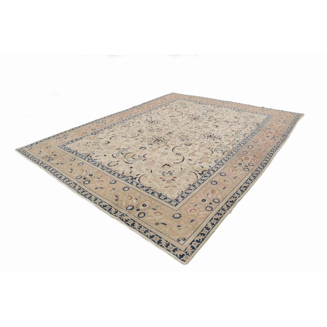 Traditional Vintage Mid Century Tabriz Rug For Sale - Image 3 of 7