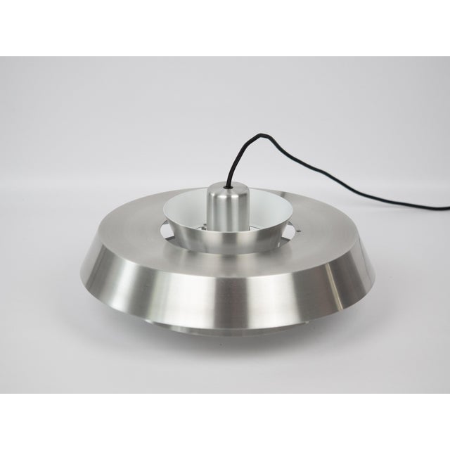 Vintage Nova Pendant Lamp in Aluminum by Jo Hammerborg for Fog and Mørup, 1963 For Sale - Image 5 of 12