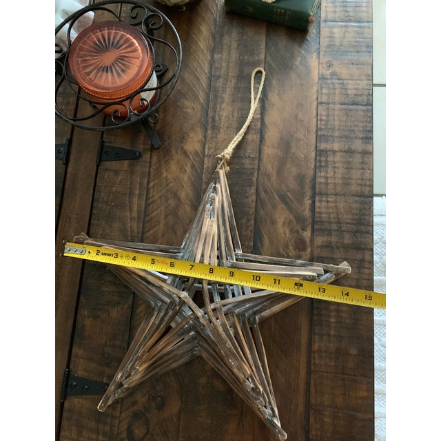 Vintage Large Hanging Driftwood Star for Christmas Decor Farmhouse Style For Sale In Miami - Image 6 of 8