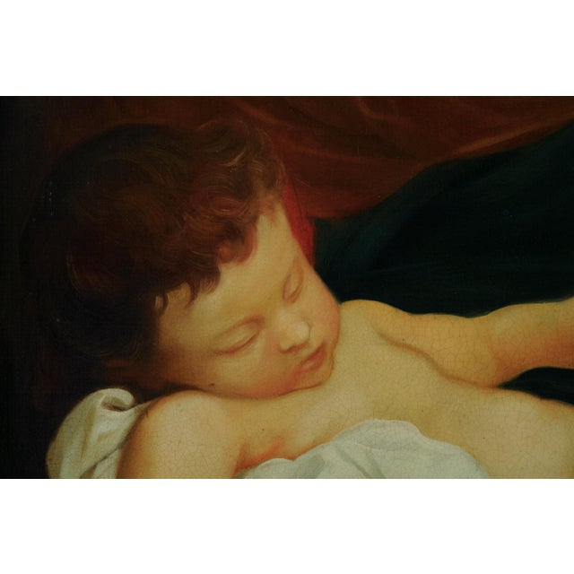 Angelo Granati, Maternity, Oil on Canvas For Sale - Image 3 of 9
