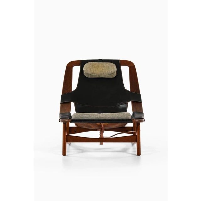 Brown Set of Model Holmenkollen Lounge Chairs by Arne Tidemand-Ruud attributed to Norcraft, 1960s For Sale - Image 8 of 12