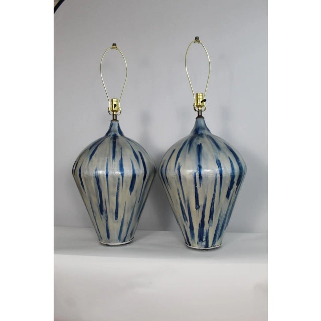 Substantial Mid 20th Century Laural Lamp Influence Lamps - A Pair For Sale - Image 12 of 12