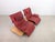 Free Motion 2-Seater Sofa in Oak and Red Leather from Koinor For Sale - Image 10 of 18