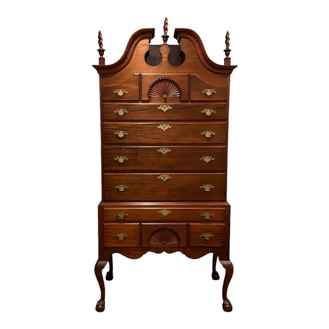 Antique Boston Chippendale Style Walnut Highboy Chairish