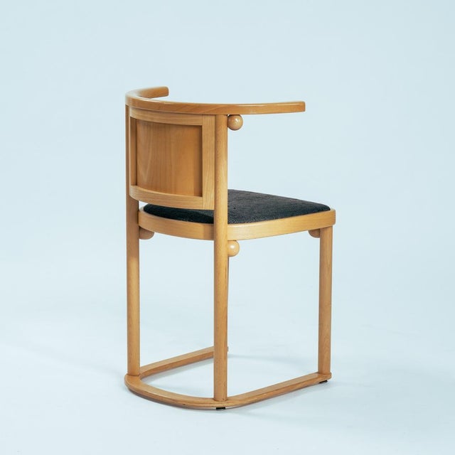 Wood Art Nouveau Fledermaus Chairs by Josef Hoffmann for Wittmann, 1980s, Set of 3 For Sale - Image 7 of 18