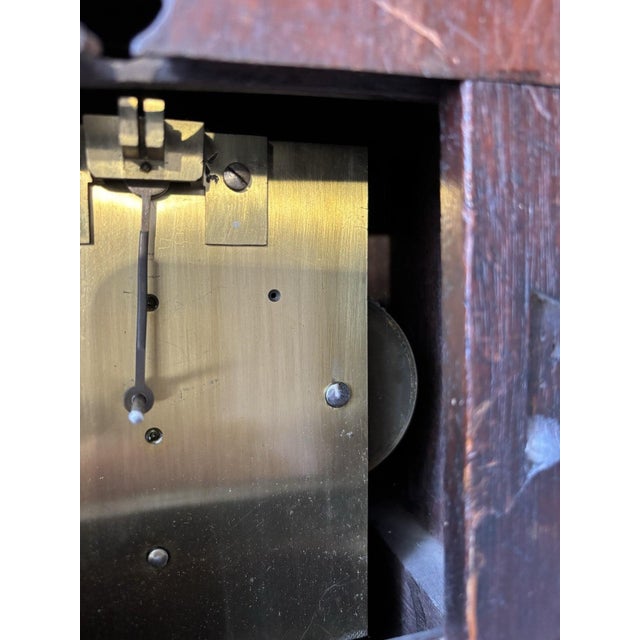 Mahogany Hooded Wall Clock, 18th Century For Sale - Image 9 of 12