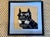 Rustic European Schnauzer Needlepoint Framed Tapestry For Sale - Image 3 of 3