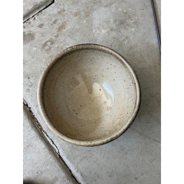 Ceramic Set of 2 Wood-Fired Shino Studio Pottery Bowls For Sale - Image 7 of 18