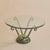 Modern Vintage French Iron + Bronze Oval Glass Coffee Table For Sale - Image 3 of 11