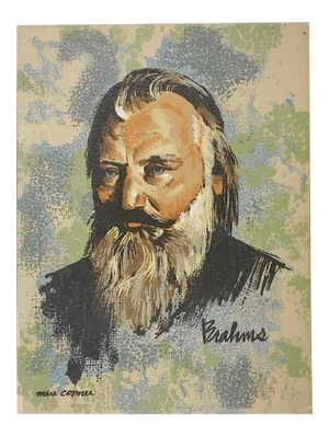 Vintage Ltd. Ed. Serigraph-Composer Joannes Brahams