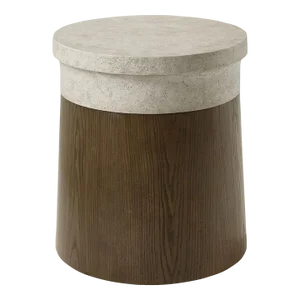 Modern Dark Round Side Table