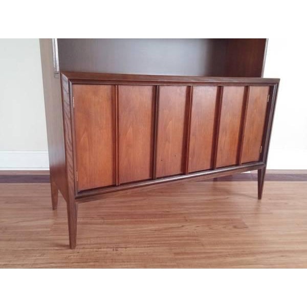 1960s Vintage Keller MidCentury Modern Walnut Hutch Chairish