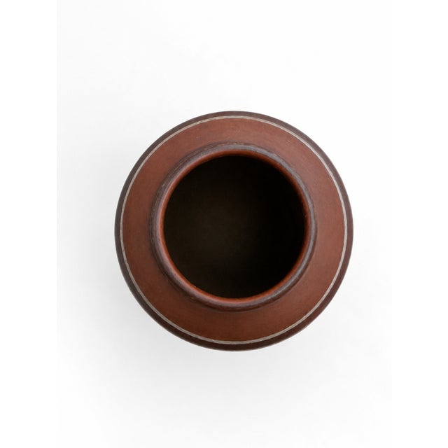 Mid-Century Modern Large Handcrafted West German Sgraffito Ceramic Vase by Bay Keramik, 1960s For Sale - Image 3 of 6