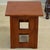 Brown Mission Solid Oak Square End Table With Cut Outs - Michael's Cherry (Mc1) For Sale - Image 8 of 8