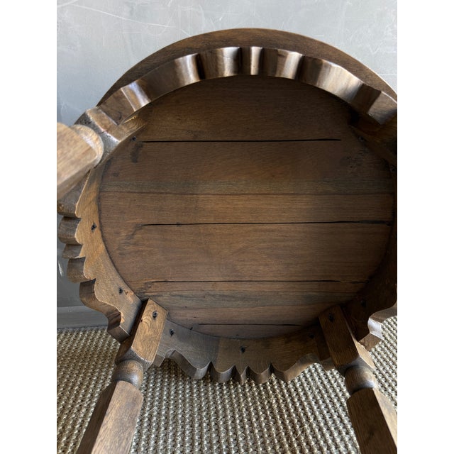 Wood Hollins White Oak Side Table in Medium Oak Finish For Sale - Image 7 of 11