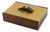 Mid Century Modern Gilded Aluminum and Macassar Wood Box, circa 1960 For Sale