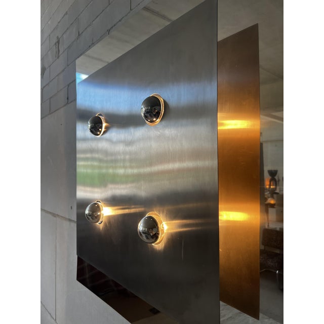 Screen Wall Lamp by Fabrizio Cocchia and Gianfranco Fini for New Lamp, 1970s For Sale - Image 4 of 15