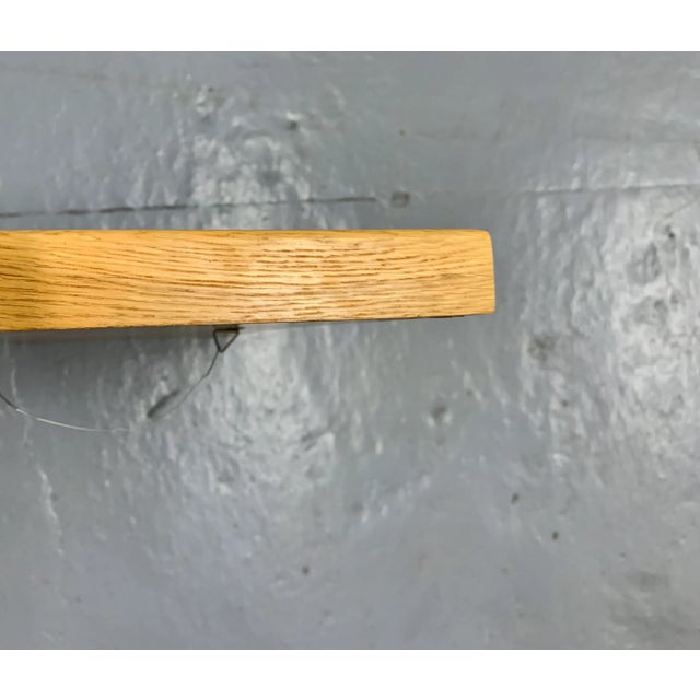 Danish Mid-Century Modern Oak Rectangular Wall Mirror For Sale - Image 4 of 8