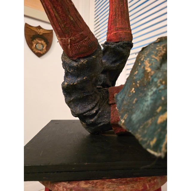 Vintage Mid Century Folk Art Sculpture of Falling Figure For Sale - Image 11 of 15