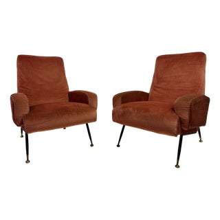 Italian Armchairs, 1960s, Set of 2 For Sale