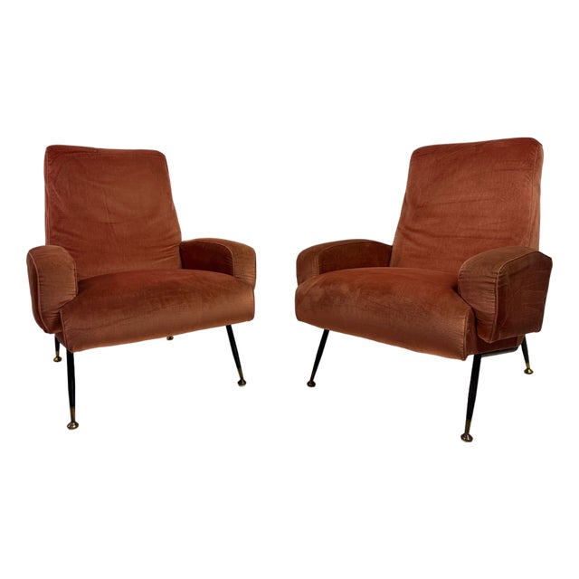 Italian Armchairs, 1960s, Set of 2 For Sale