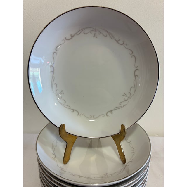 Vintage Kimberly Fine China "Trianon" Bowls, Set of 12 For Sale - Image 4 of 13