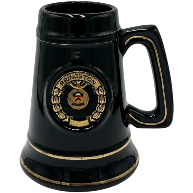 Vintage Princeton University Black Ceramic Mug Stein For Sale In Washington DC - Image 6 of 7