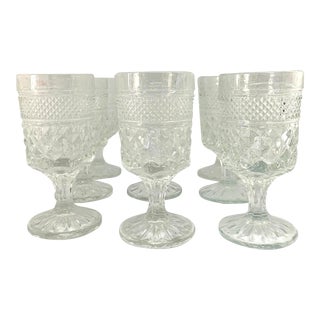 Vintage Wexford by Anchor Hocking Glasses- Set of 9 For Sale