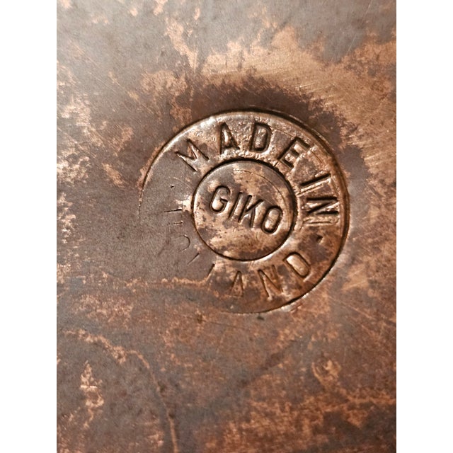 Late 19th Century Dutch Copper Pot With Delft Handles For Sale - Image 10 of 10