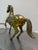 Metal Large Vintage Brass Horse For Sale - Image 7 of 11
