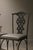 Verdigris Set of 4 of Chippendale Style Verdigris Iron Garden Chairs For Sale - Image 8 of 9