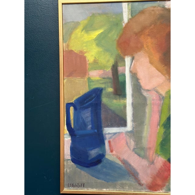 Anna‑stina Nilstoft, Woman, 1950s, Oil Painting on Canvas, Framed For Sale - Image 16 of 18