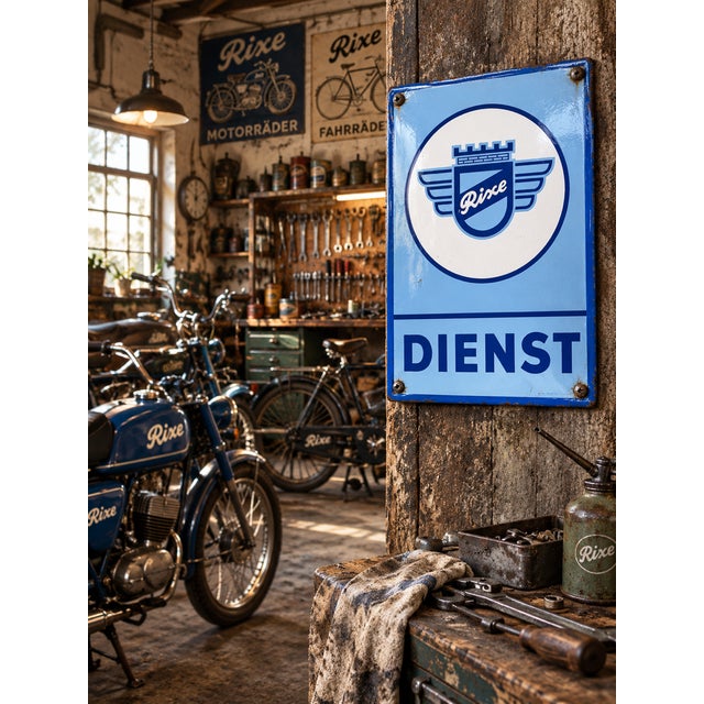 Vintage Enamel Sign, 1950s! For Sale - Image 6 of 7
