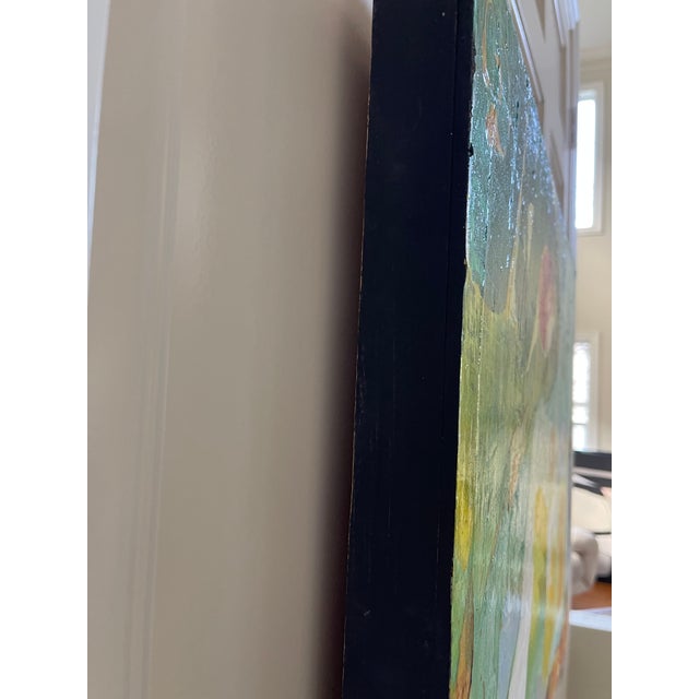 "Moss and Sunlight" Abstract Beautiful Colorful Modern Painting by Artist Sonia Gold For Sale - Image 17 of 17