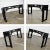 Vintage Asian Sofa Console Table Alter Style Distressed Black Finish For Sale - Image 11 of 16