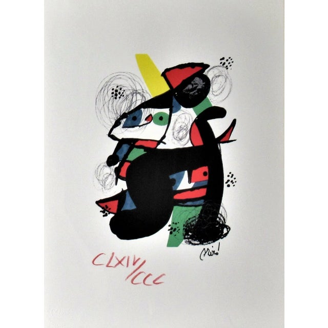 This artwork titled "La Melodie Acide II" 1980 (printed and published in 1983) is a color lithograph on Guarro paper after...