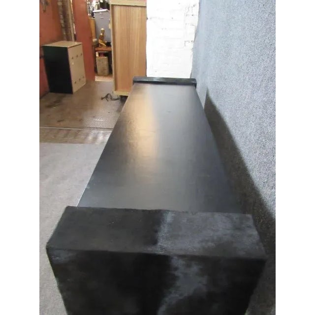 Lucite and Horsehide Console Desk For Sale - Image 12 of 12