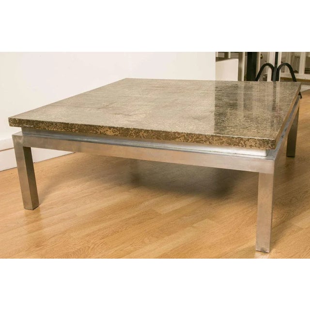 Large Square Coffee Table, 1970s For Sale - Image 6 of 8