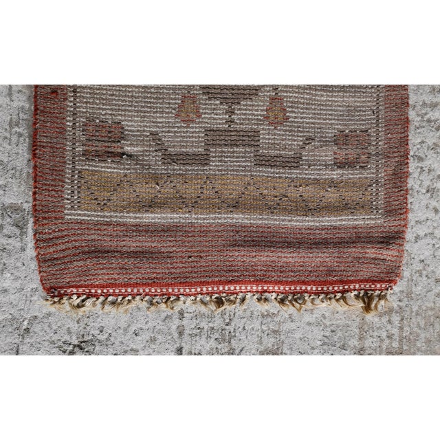 Swedish Grace Wool Rya Rug with Flower Motif, 1920s For Sale - Image 13 of 18
