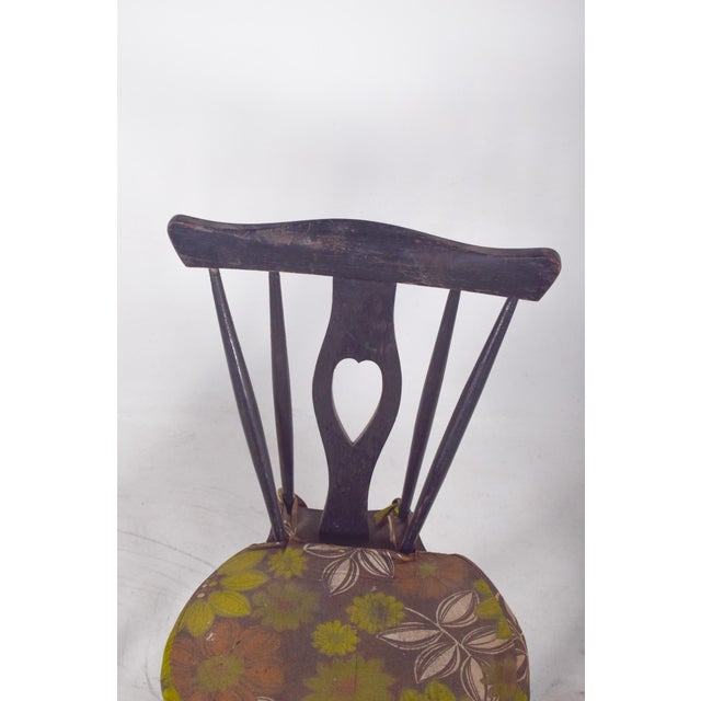 Wood Portuguese Three Chairs with Codtail Backs, 1950s, Set of 3 For Sale - Image 7 of 10