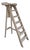 French Pine Painted Decorators Step Ladder For Sale