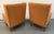 Pair of Vintage Mid-Century Modern Orange Upholstered Armchairs For Sale - Image 9 of 13