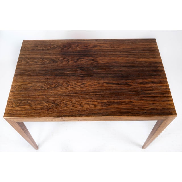 Severin Hansen Rosewood Side Table by Severin Hansen for Haslev Furniture, 1960s For Sale - Image 4 of 11