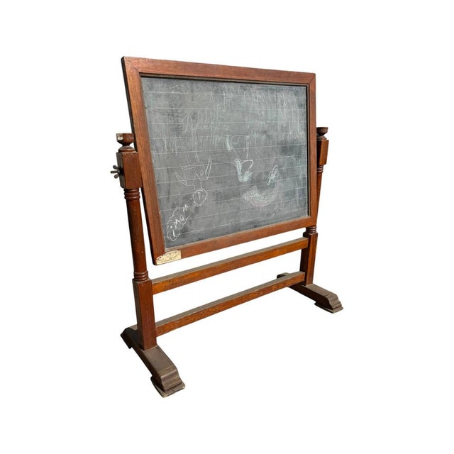 Vintage School Blackboard, 1930s For Sale - Image 6 of 6